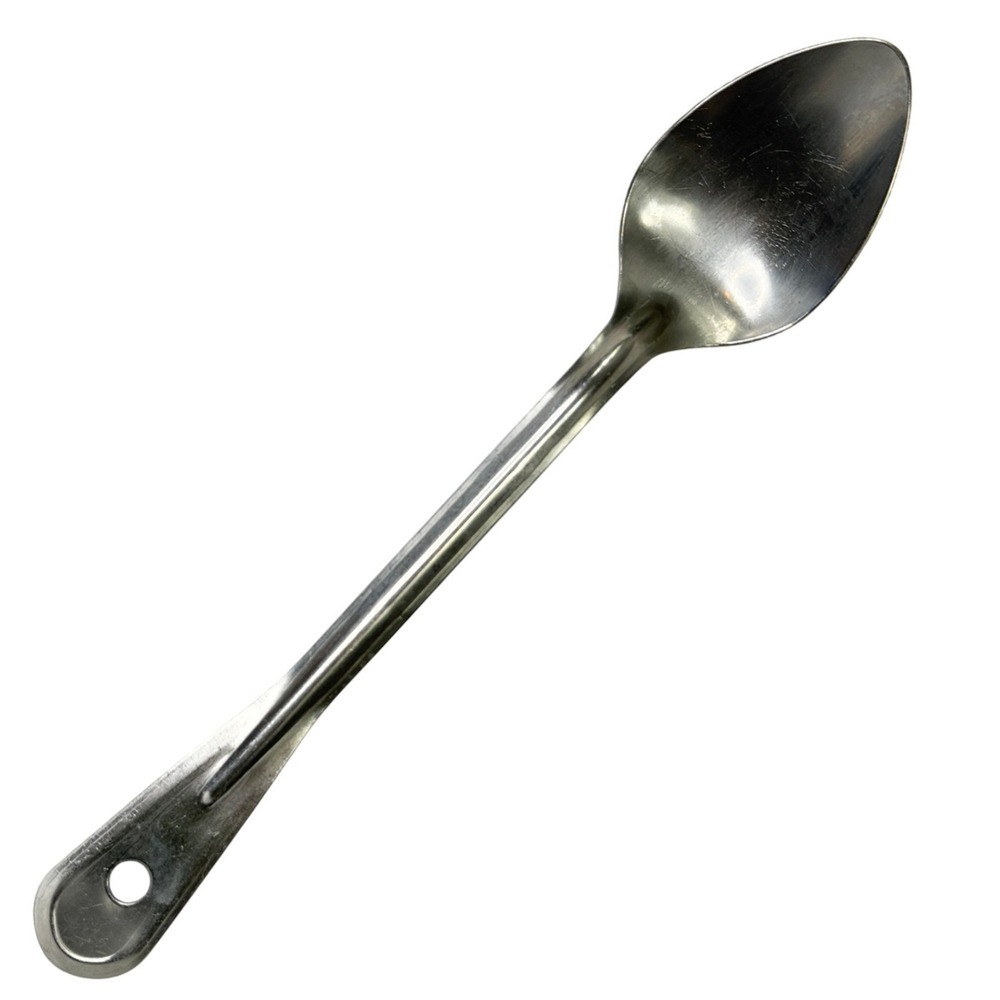 Vintage Polar Silver Stainless Steel Basting Spoon Long Handle Industrial Large